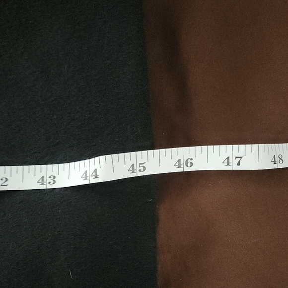 LOFT Elegant Dark Wool Coat sz Large - Picture 9 of 10